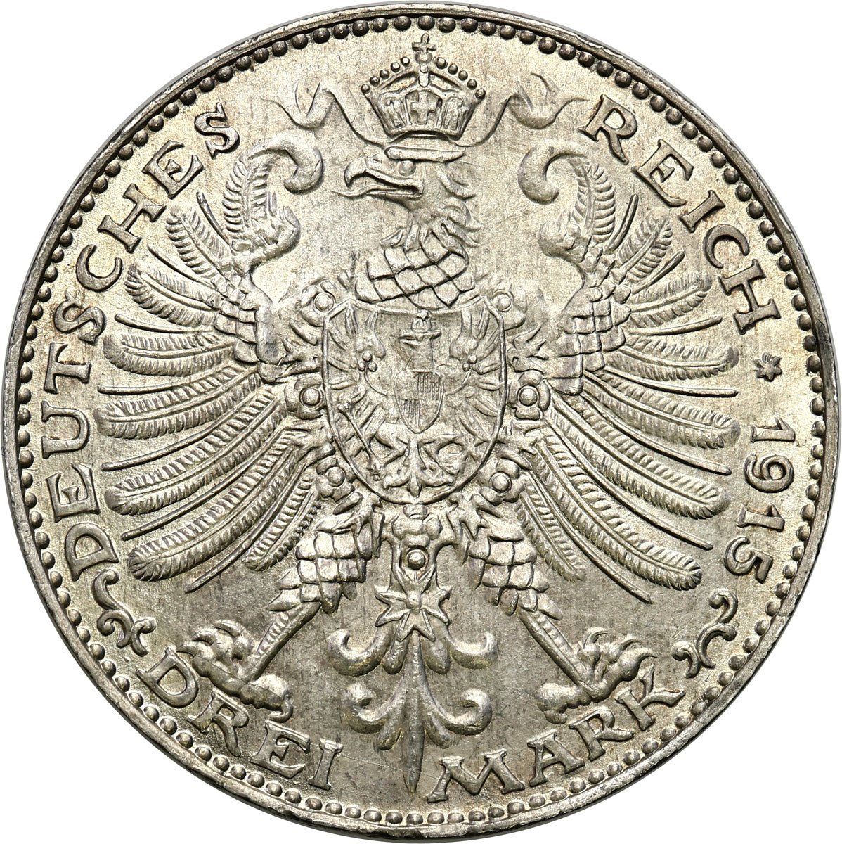 Niemcy 3 marki 1915 A Berlin - RZADKIE